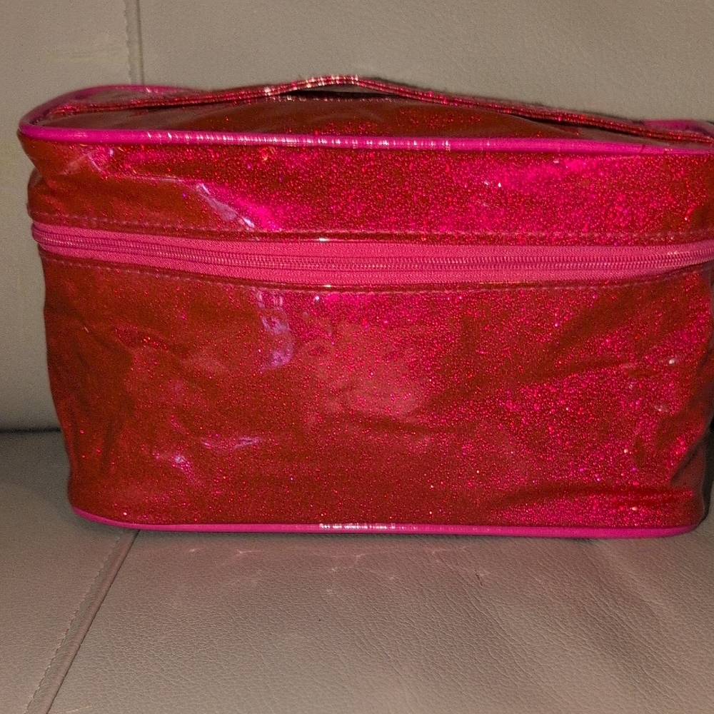 Glittery Pink Cosmetic Bag